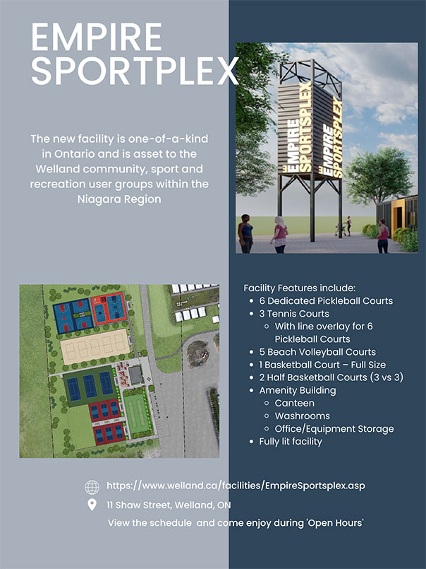 Empire Sportplex BW website