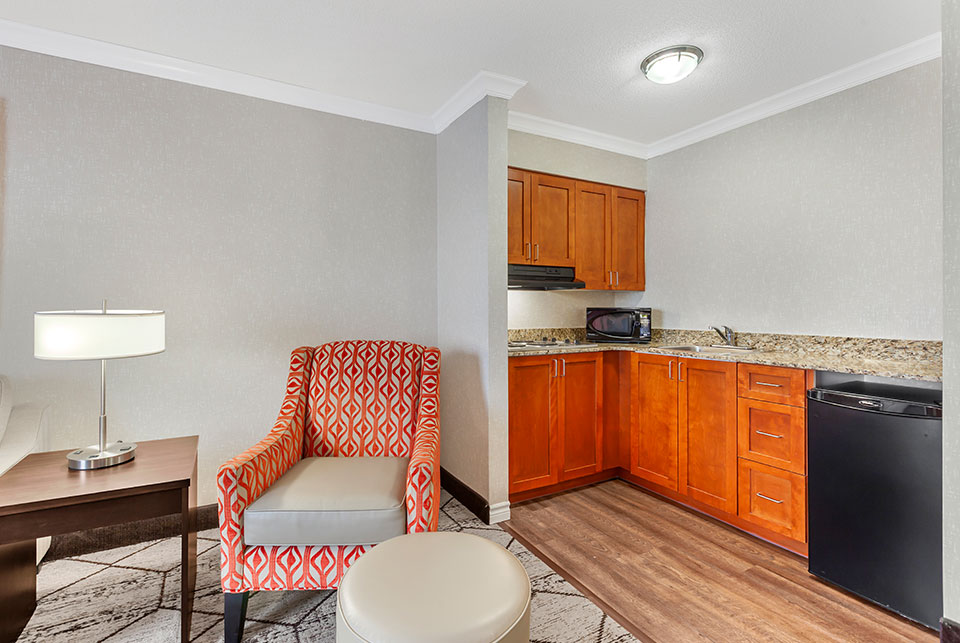 Suite with King Bed and Sofa and Kitchenette